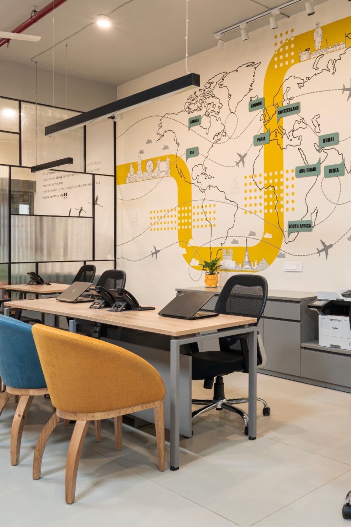 Modern vanity desk setup